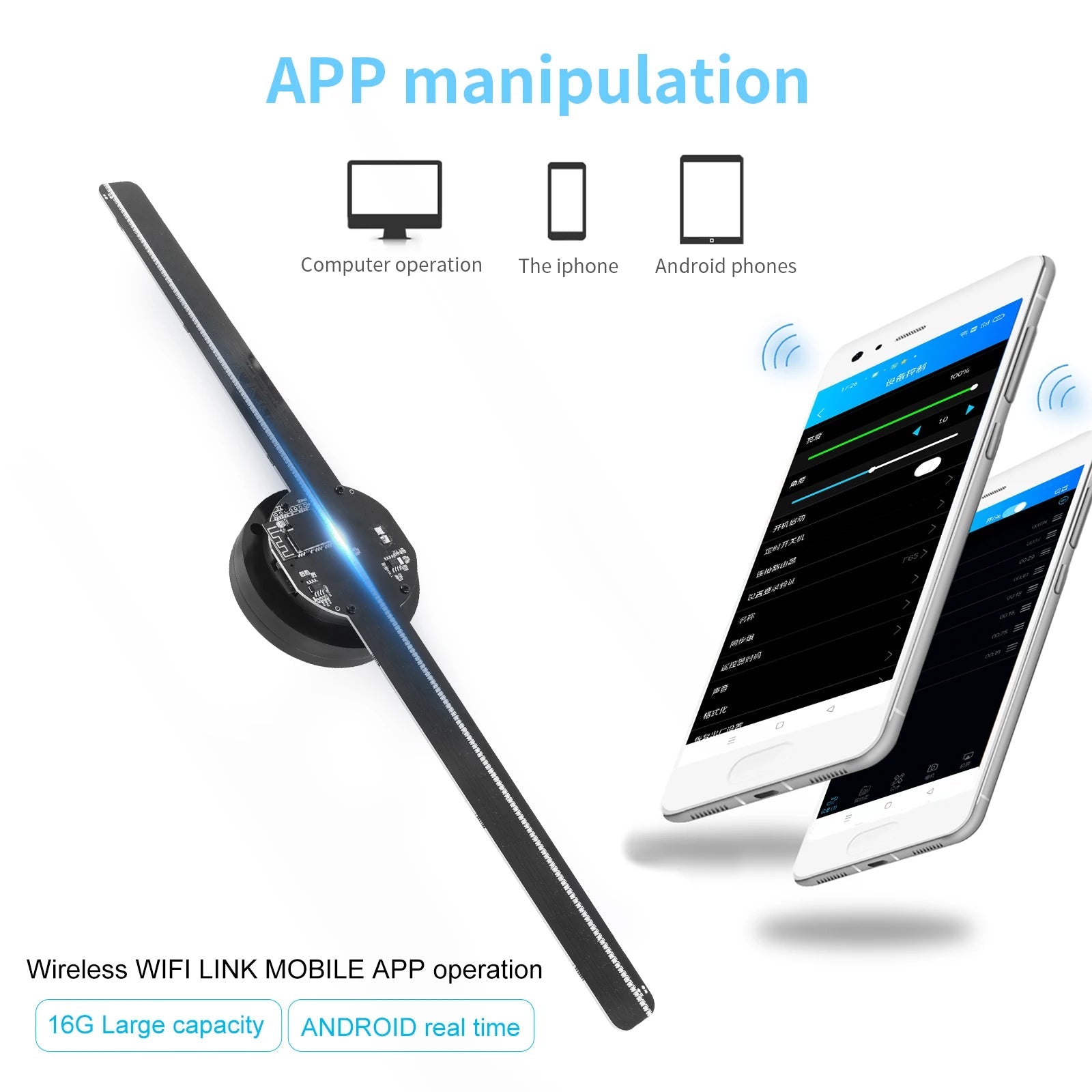 ORTAKDP 3D Hologram Fan